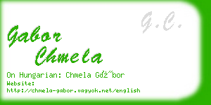 gabor chmela business card